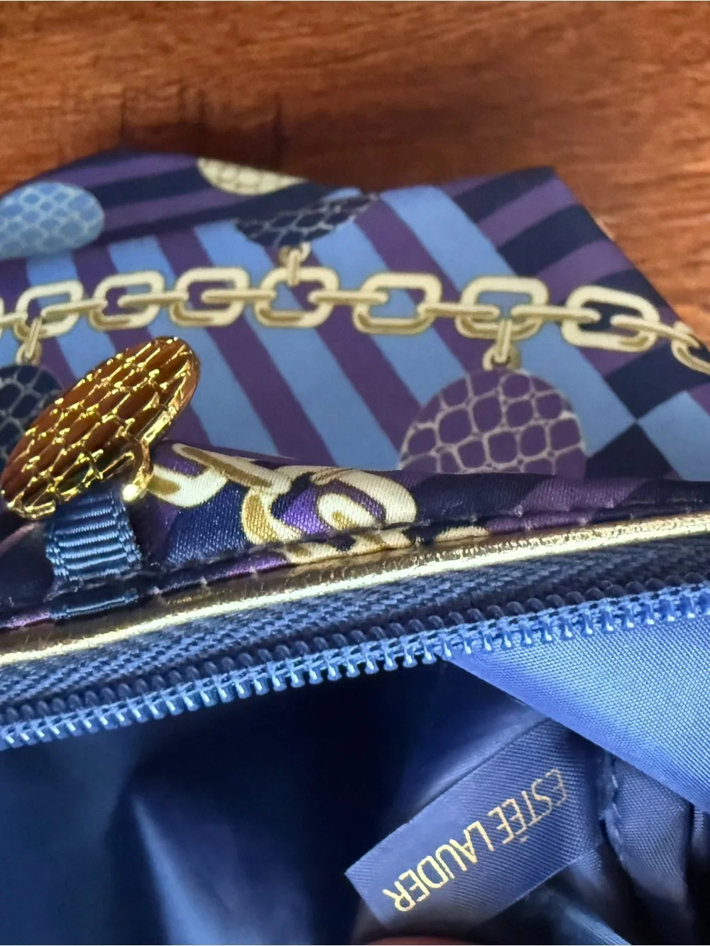 Estee Lauder blue print top